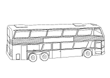 Malvorlage Reisecar Bus