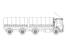 Vorlage Lastwagen LKW Truck