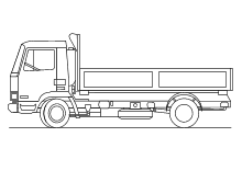 Vorlage Lastwagen LKW Truck