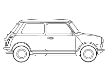 Malvorlage Autos Mini