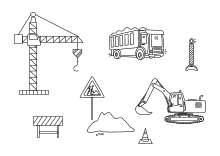 Baustellen arbeiten