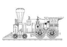 Vorlagebilder Zug Dampflok