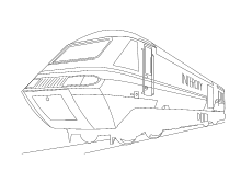 Vorlagebilder Zug Intercity