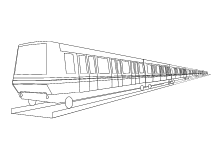 Vorlagebild Eisenbahn Zug