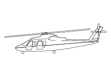 Malvorlage Hubschrauber