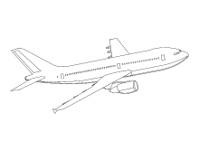 Düsenjet Passagierflugzeug