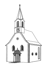 Ausmalbild Kirche