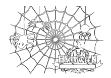 Spinnennetz Halloween