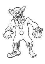 Malvorlage Zombieclown