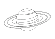 Malvorlage Saturn