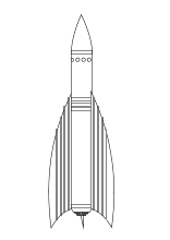 Rakete beim Start