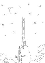 Vorlagebild Rakete Start