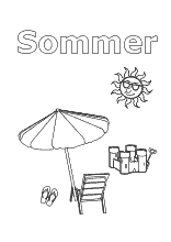 Malvorlage Sommertitelblatt