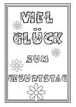 Glückwünsche zum Geburtstag