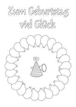 Kostenlose Geburtstagskarten Zum Ausdrucken Und Ausmalen