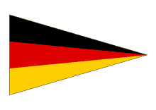 Wimpel Deutschlandflagge