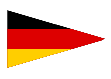 Deutschlandflagge im DIN A4-Format