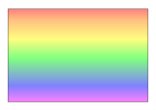 Regenbogenflagge horizontal gestreift