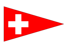 Wimpel mit Schweizer Kreuz