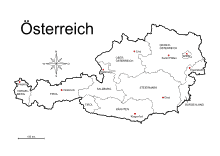 Karte Österreich