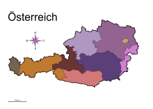 Bundesländer Österreich zum Ausdrucken