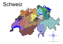 Druckvorlage Schweizer Kantone
