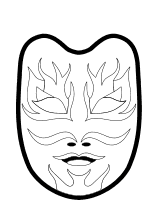 ausmalbilder lady bug maske - malvorlagen