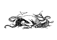 Meerjungfrau schläft 