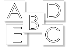 Alphabet lernen mit Memokarten