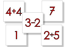 Mathe Karten-Spiel