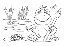 Frosch mit Krone