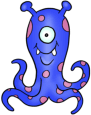 Einäugiges Oktopus-Monster