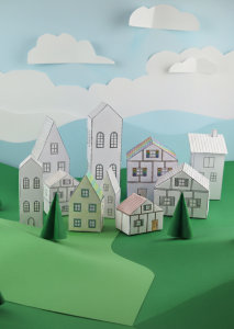 Papierhäuser basteln