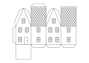 Bastelvorlage Haus