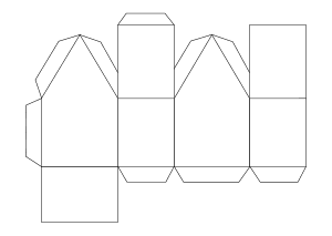 Vorlage Papierhaus