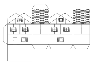 Bastelvorlage Haus