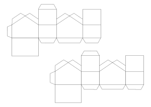 Haus zusammen basteln