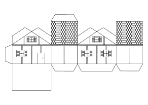 Haus aus Papier basteln