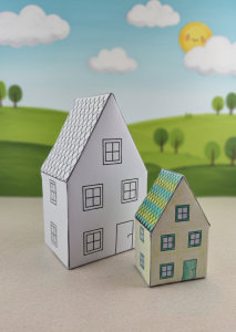 Bastelvorlagen Papierhaus