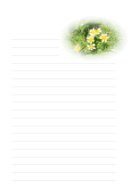 Briefpapier Blumen drucken