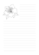 Schreibpapier Hibiskusblüte