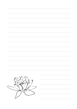 Briefpapier mit Lotusblume