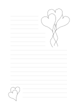 Romantisches Schreibpapier mit Rosen
