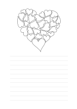 Briefpapier Liebesbrief Herzen Kostenlos Ausdrucken