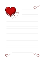 Briefpapier Liebesbrief Herzen Kostenlos Ausdrucken