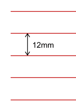 Linienpapier-Druckvorlage