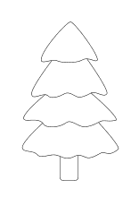 Malvorlage Tannenbaum