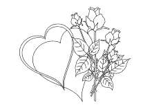 Blumen der Liebe - Rosenstrauss