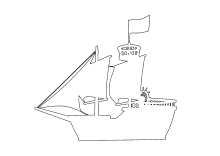 Segelschiff Silhouette