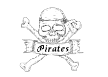 Ausmalbild Pirates